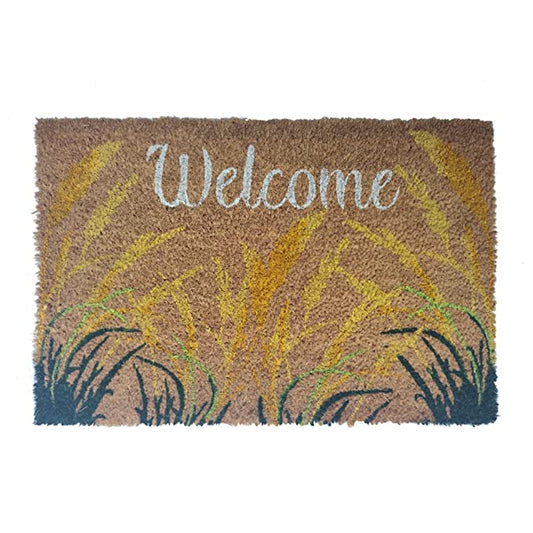 Mats Avenue Welcome Nature Theme Multi-Color Coir Doormat (40x60cm)