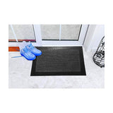 Mats Avenue PP Rubber Solid Pattern Grey Doormat (40x60cm)