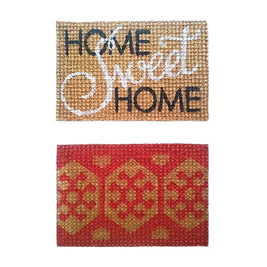 Mats Avenue Two Hand Printed Coir Doormats (40x60cm)