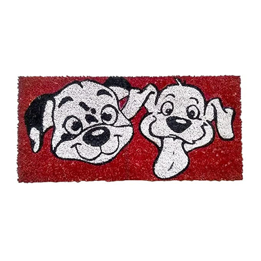Mats Avenue Laughing Puppies Theme Multi Color Coir Doormat (35x70cm)