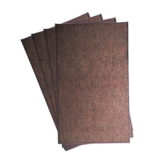 Mats Avenue PP and Rubber Anti Skid Large Floor and Door Mat (Brown)