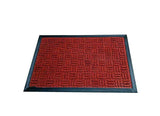 Mats Avenue PP and Rubber Backed Molded Patterned Doormat (40x60cm), Red