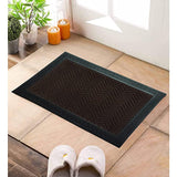 Mats Avenue PP and Rubber Backed Geometrical Pattern Door Mat (50x80cm), Brown