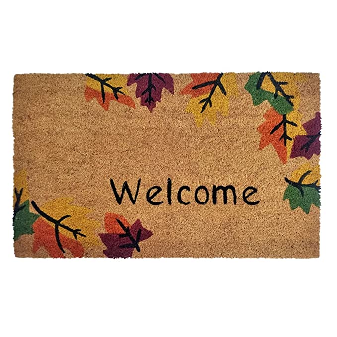 Mats Avenue Coir Door Mat Welcome Pattern Multicolor (45x75cm)