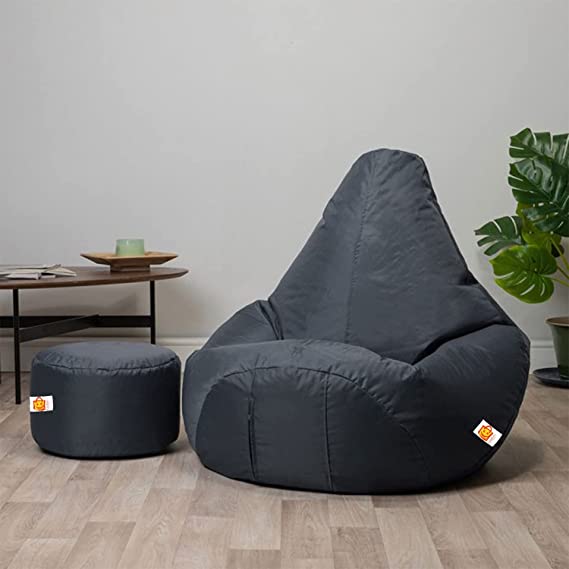 Faux leather discount bean bag chair