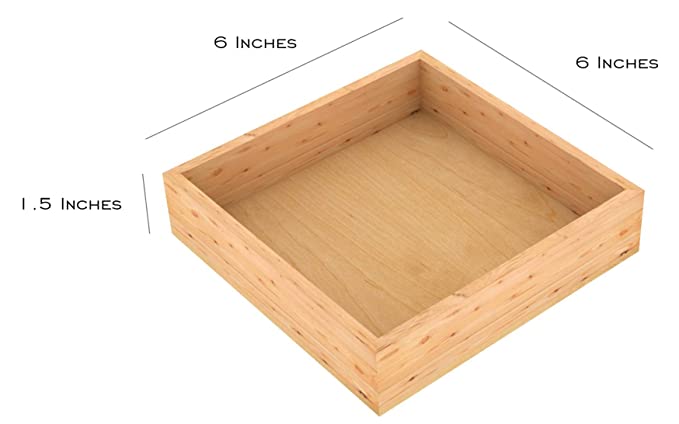 Lycka Wooden Planter Tray (6 Inches)