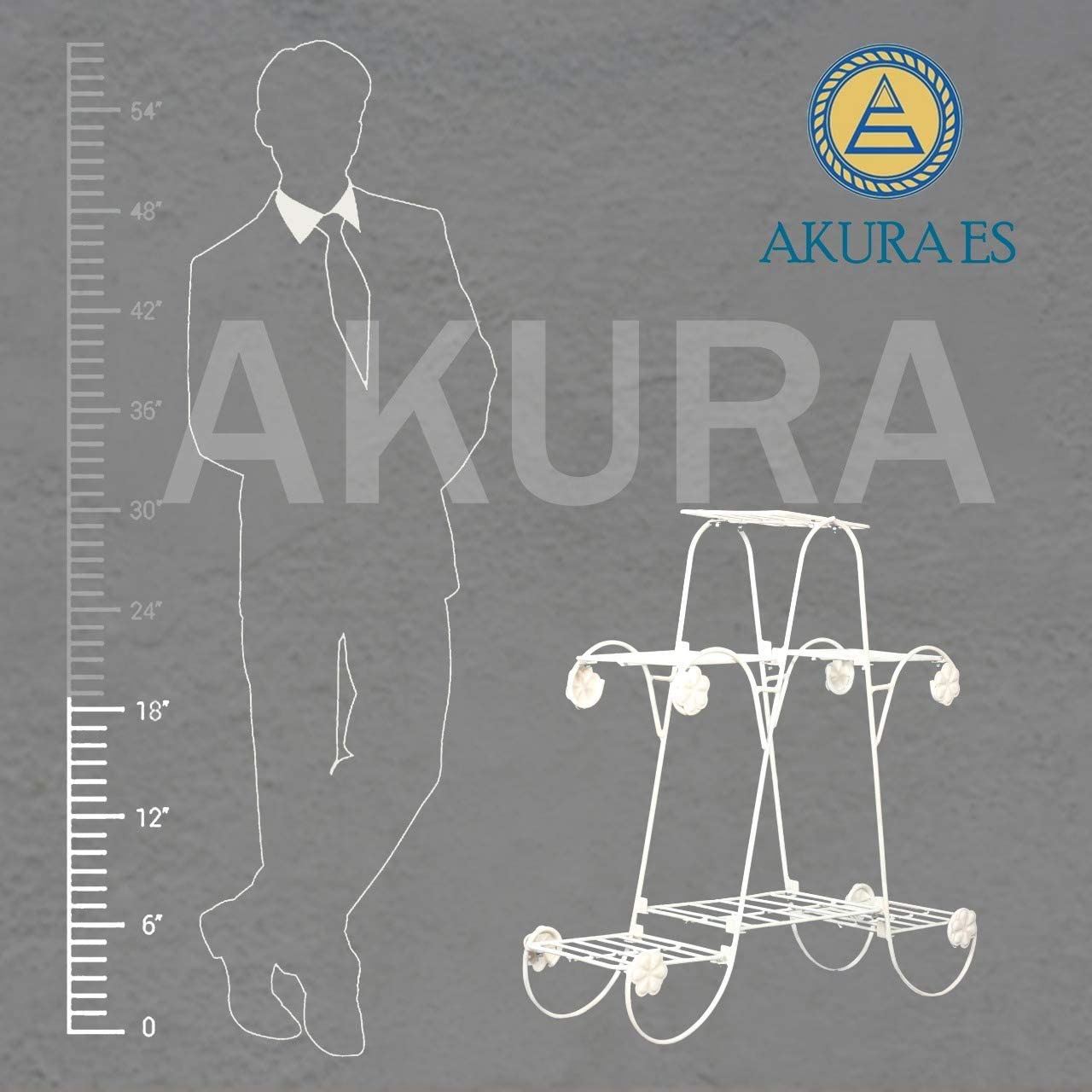 Akura 6 Tier Metal Planter Stand