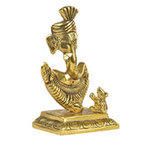 Orbit Art Gallery Lord Ganesh Sitting Brass Statue - God of Luck & Success