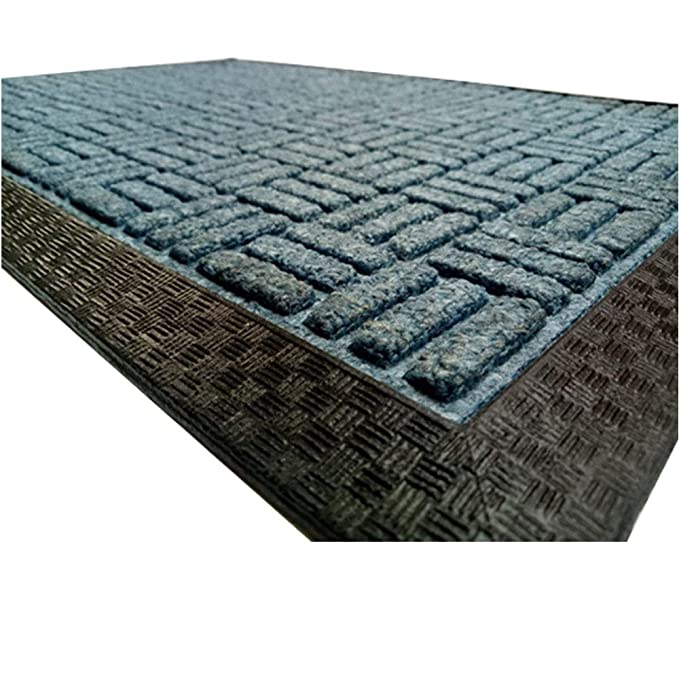 Mats Avenue PP and Rubber Doormat Molded Pattern Blue Color (40x60cm)