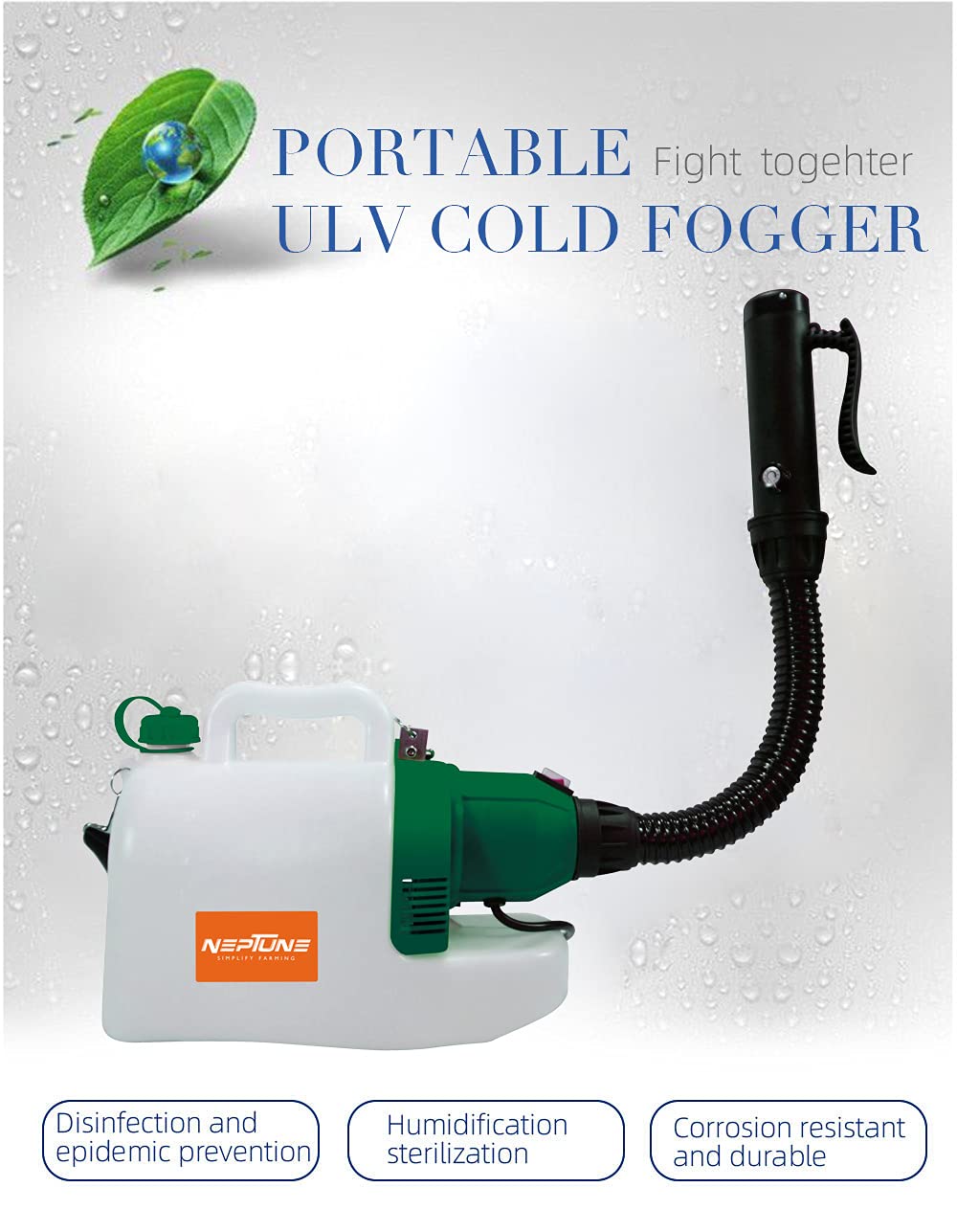 Neptune Simplify Farming Electric ULV Cold Fogging Sprayer (8L, 220v Insecticide Disinfection Machine)