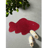 Mats Avenue Fish Shaped Coir Doormat with Thick Rubber Backing (40x70cm)