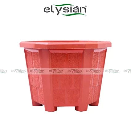 Elysian Hexagonal Plastic Planter with Drainage Hole