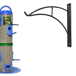 Bird Feeder With Wall Mount Stand (Blue)