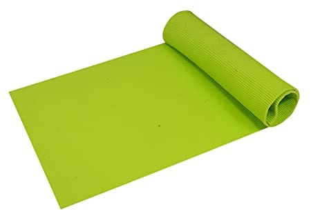 Kushuvi Anti-Skid 6 Feet Long Thick Yoga Mat (Green, 4mm)