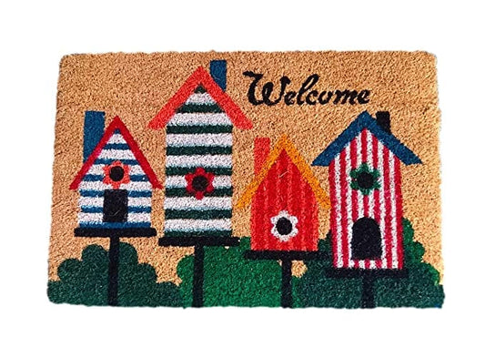 Mats Avenue Sweet Home Coir Door Mat (Green, Beige, 40x60x1.6cm)