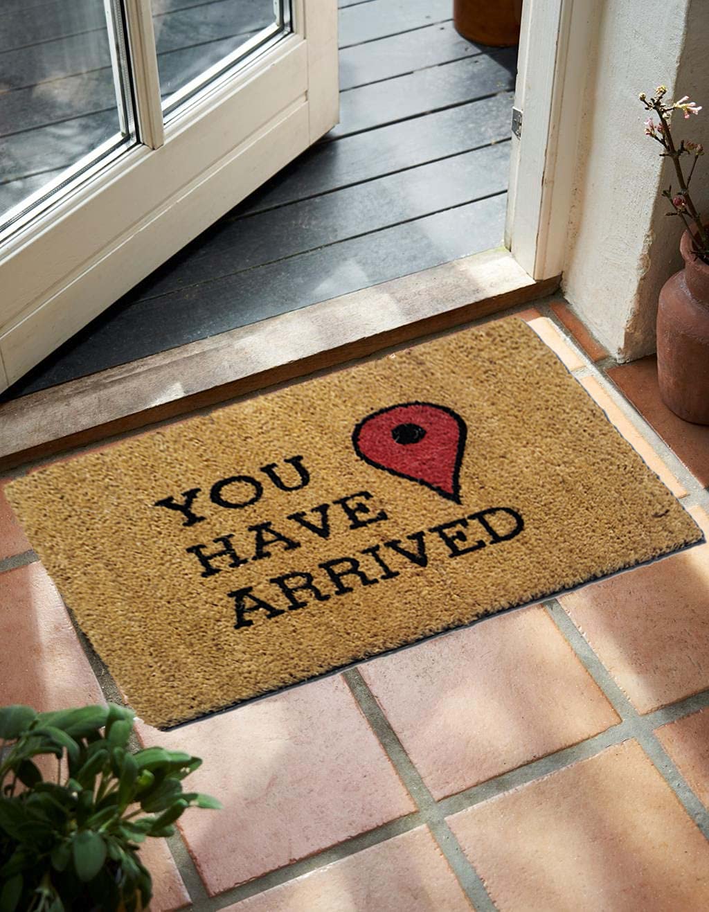 Mats Avenue Destination Theme Coir and Rubber Backed Door Mat (40x60 cm)