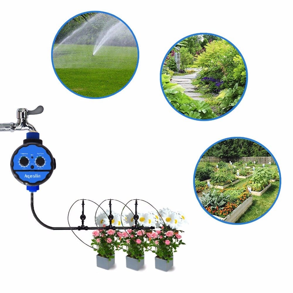 Aqualin Automatic Garden Drip Irrigation Timer (Universal Tap Adaptor)