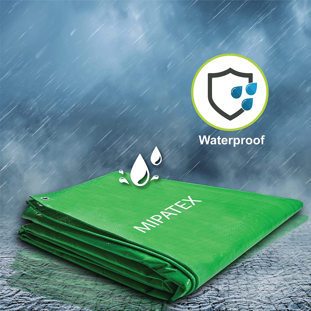 Mipatex Tarapaulin Waterproof Sheet (Green/ White)