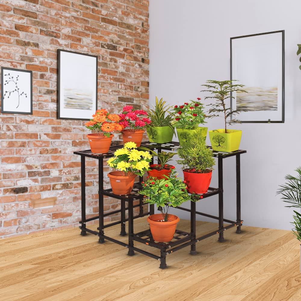 Akura Corner Metal Planter Stand