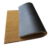 Mats Avenue Solid Coir Large Size Brown Doormat (45x75cm) - Set of 2