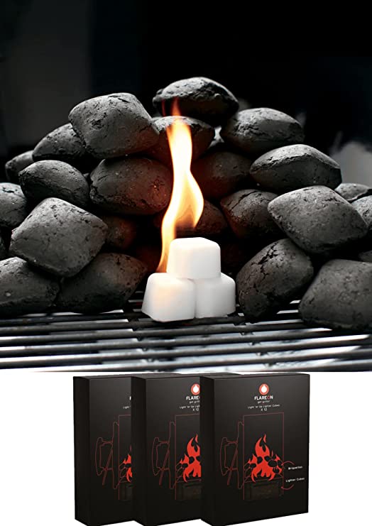 Flareon Lighter'up Lighter Cubes For Barbeque (BBQ)- Pack of 3