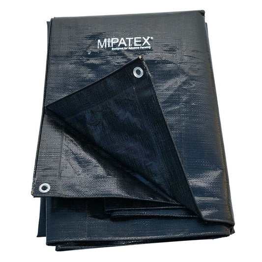 Mipatex Tarpaulin Sheet (150 GSM, Black)