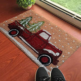 Mats Avenue Heavy Duty Coir Natural Printed Welcome Christmas Theme Door Mat (60x90 cm)