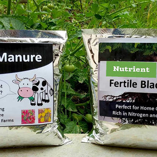 Fertile Nutrient Rich Black Soil and Dried Cow Manure (2.5 Kg + 2 Kg) With Free Seeds