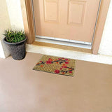 Mats Avenue Floral Coir Door Mat (14x20 inches)