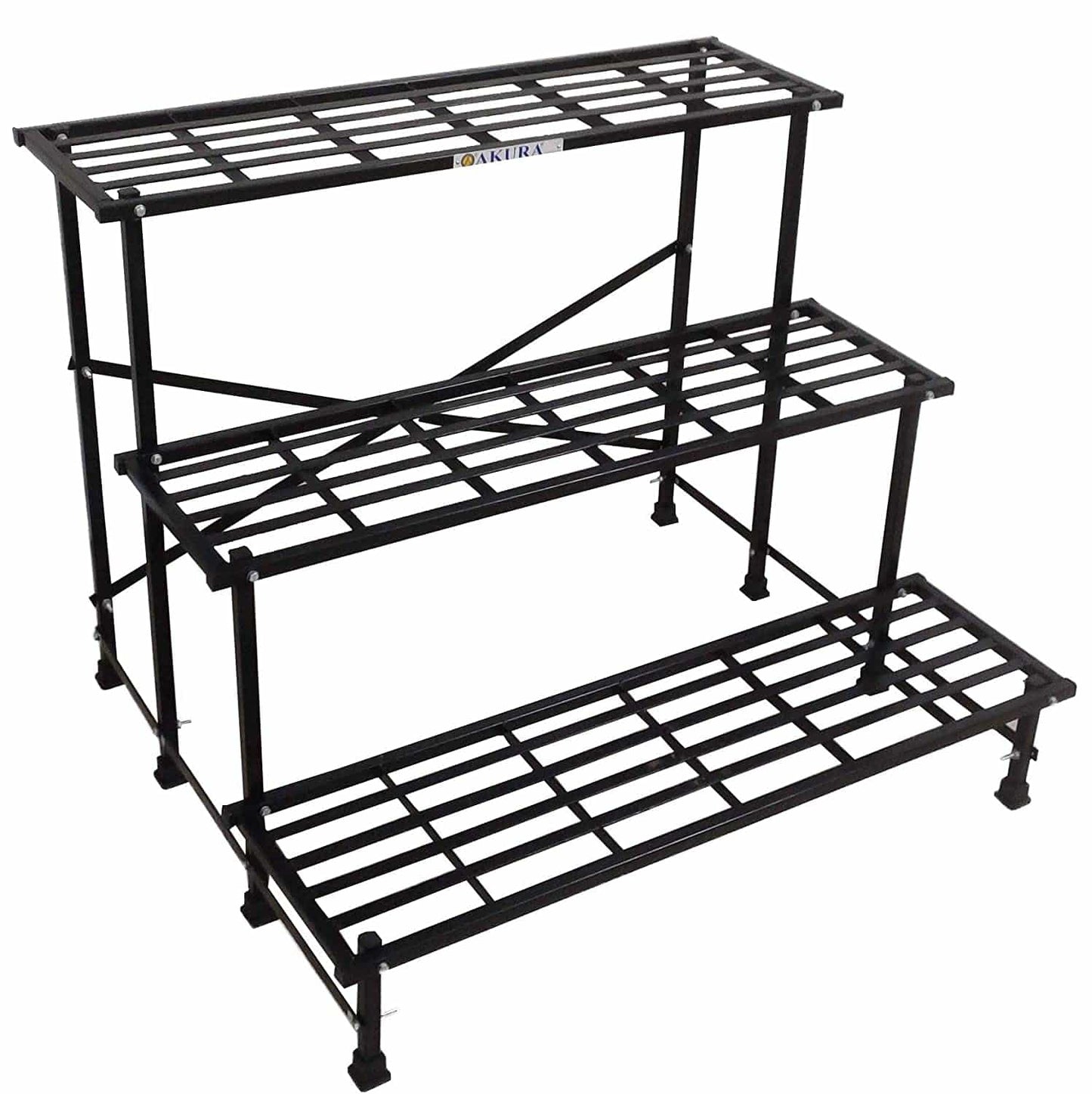 Akura 3-Step Metal Planter Stand