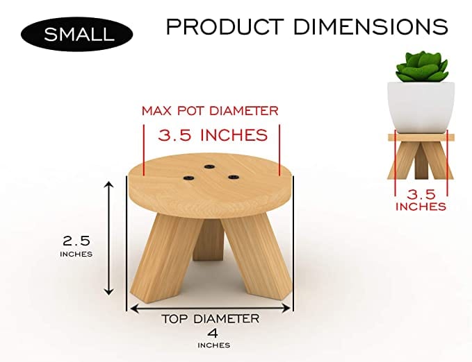 Lycka DIY Wooden Single Planter Stand