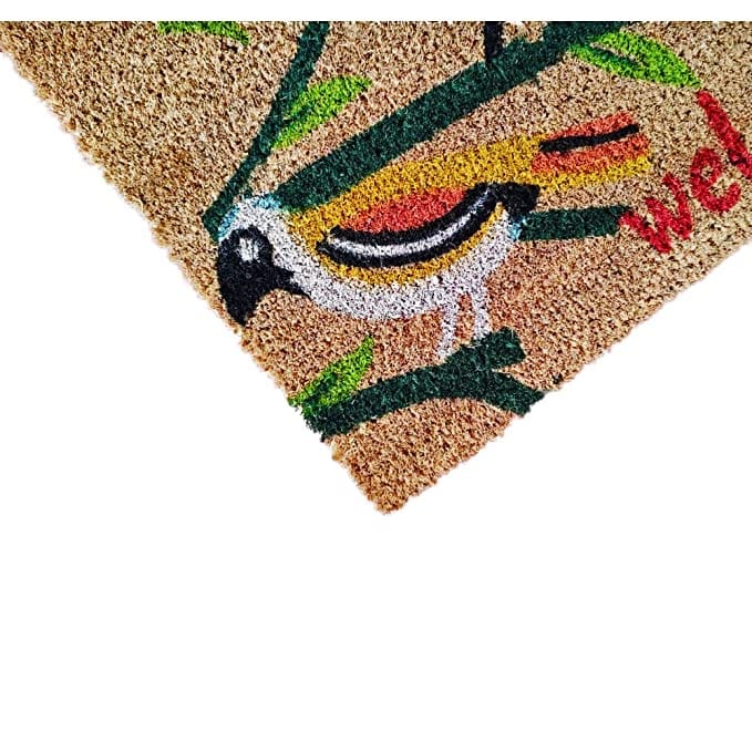 Mats Avenue Birdy Welcome Theme Natural Coir Door Mat (40X60 cm)