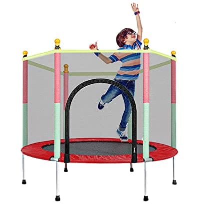 Mini trampoline with outlet net