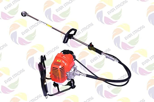 Everstrong Heavy Duty 52CC/1900W Engine Backpack Brush Cutter with Attachments (Petrol & 2T Oil Powered)