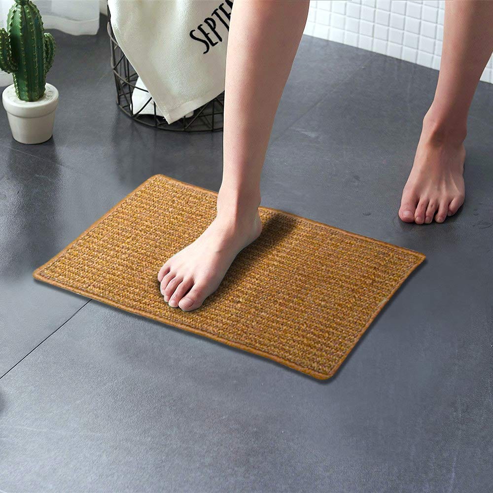 Mats Avenue Anti Slippery Coir Doormat (Pale Brown, 35x60cm)