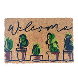 Mats Avenue Cactus Welcome Theme Multi Color Coir Doormat (40x60cm)