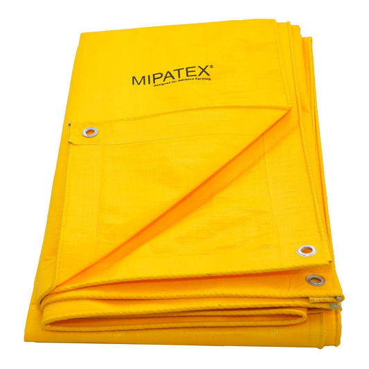 Mipatex Tarapaulin Sheet (130 GSM, Yellow, Plastic Cover)