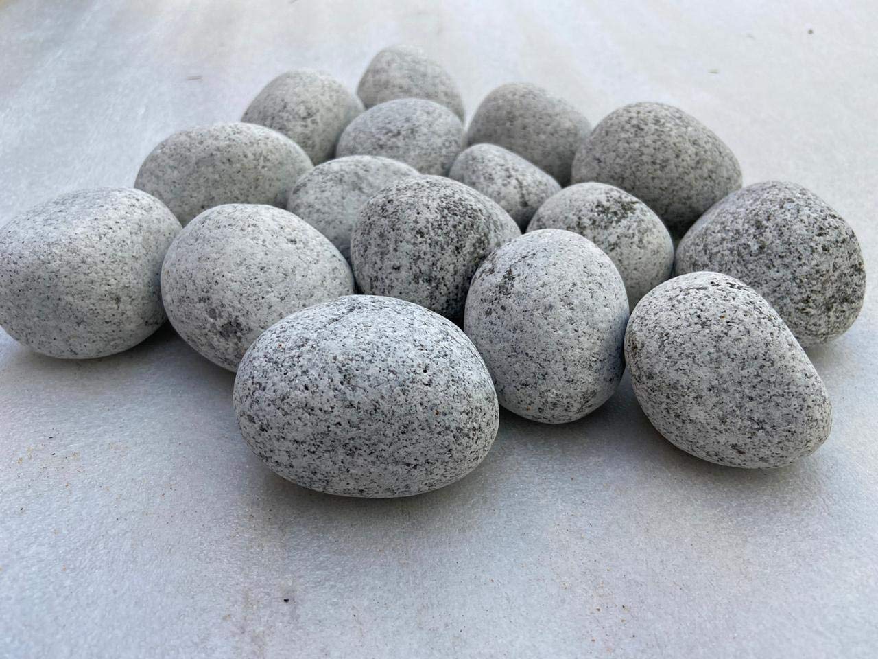StoneStories Mystique Grey Pebbles (100 Kgs, 1-2 Inches)