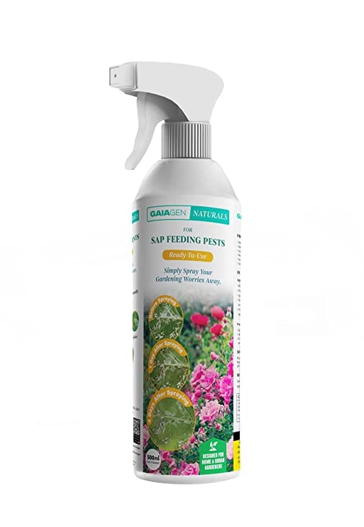 GAIAGEN Naturals for Sap Feeding Pests- 500ml(Ready To Use), Non-Insecticidal Formulation for Control of Aphids, Mealybugs, Thrips, Whiteflies & Mites