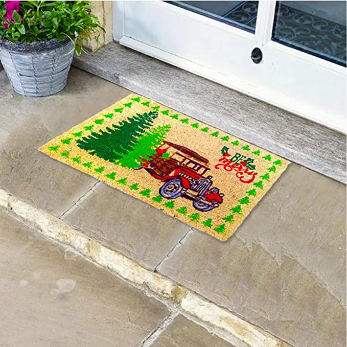 Mats Avenue BE Merry Printed Christmas Theme Coir Door Mat (45x75cm)