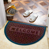 Mats Avenue Half Moon Door Mat PP and Rubber (40x60cm), Brown