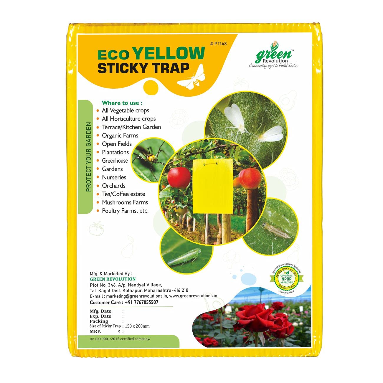 Green Revolution Yellow Sticky Trap