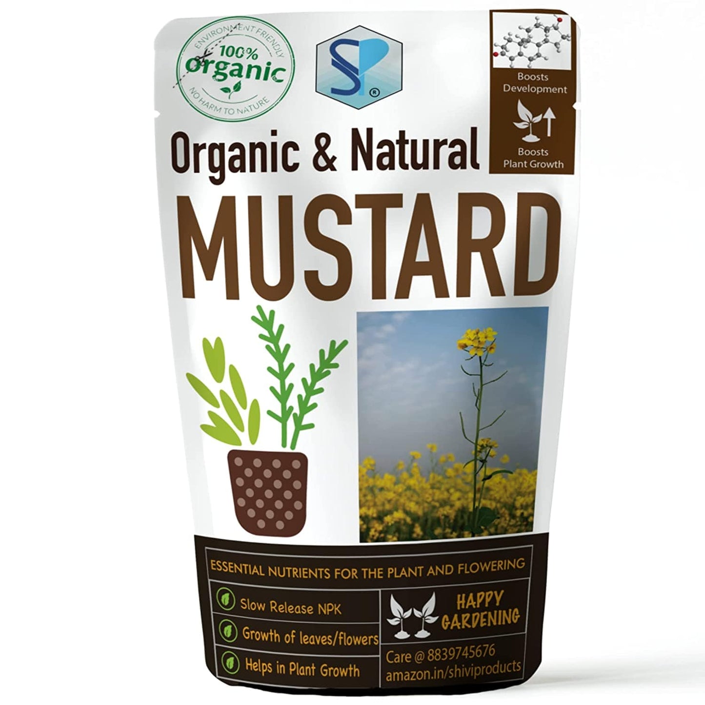 Shiviproducts Organic Mustard Cake Powder