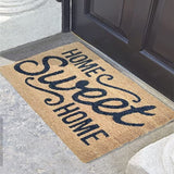 Mats Avenue Home Sweet Home Brown Coir Doormat (40X60cm) - Set of 1