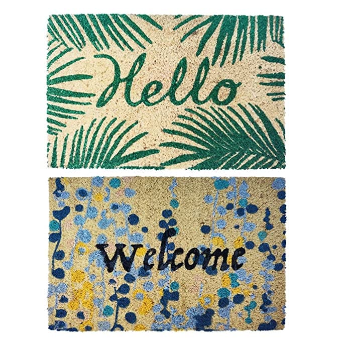 Mats Avenue Welcome and Hello Rubber Backed Coir DoorMat (31x46cm)