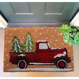 Mats Avenue Heavy Duty Coir Natural Printed Welcome Christmas Theme Door Mat (60x90 cm)