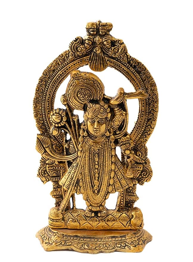 Orbit Art Gallery Metal Hindu God Sri Shrinathji Nathdwara Sculpture/Murti
