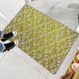 Mats Avenue Extra Large Beautiful Paisley Pattern Coir Doormat (60x90cm), Green