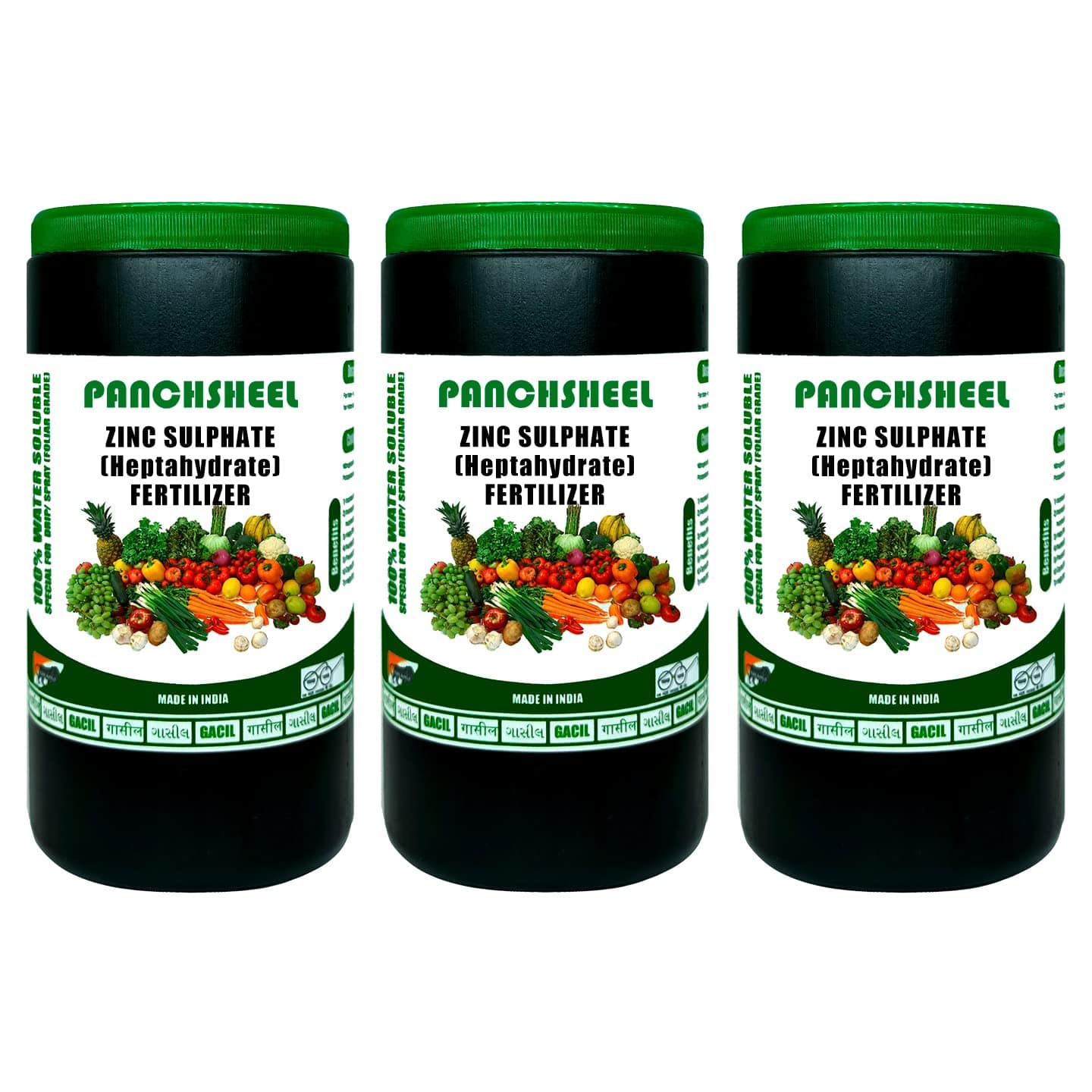 Panchsheel Super Zinc Sulphate Micronutrient Fertilizer (3 Kgs)
