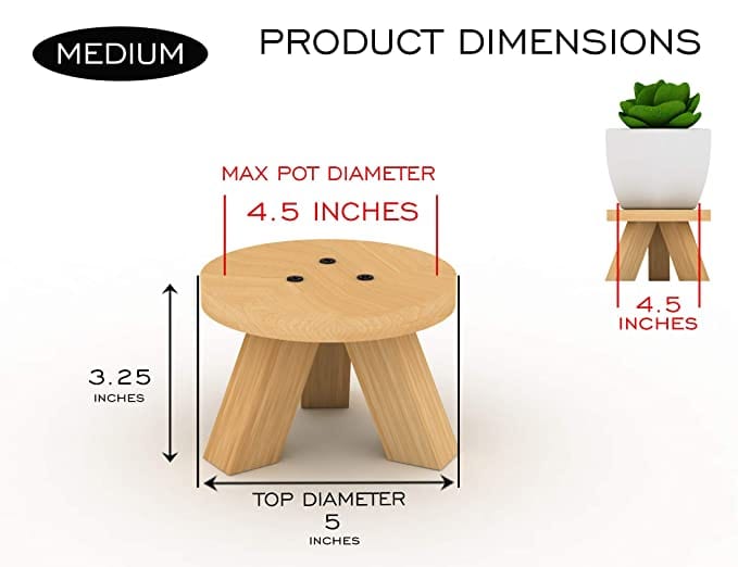 Lycka DIY Wooden Single Planter Stand